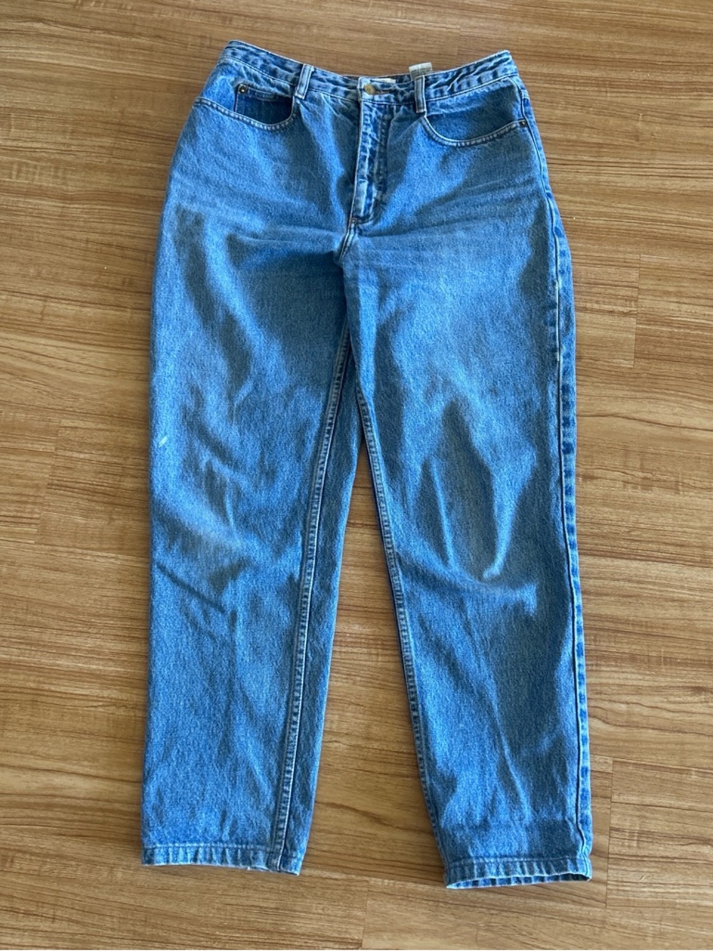 Talbots Straight-Leg Jeans in Medium Blue Wash